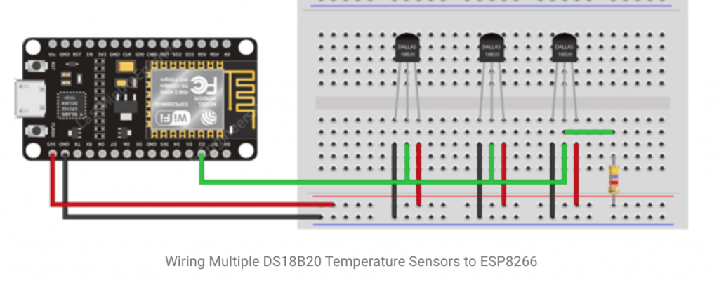 Esp8266 ds18b20 несколько датчиков